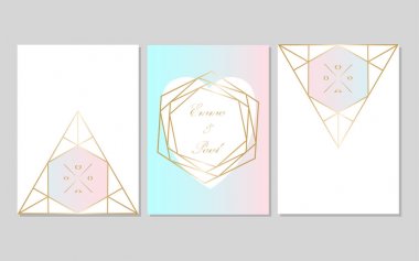 Şık geometrik kart