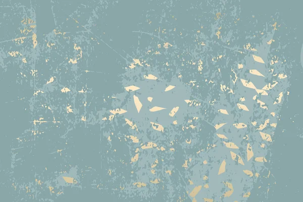 Invierno abstracto follaje gris azul oro fondo — Vector de stock