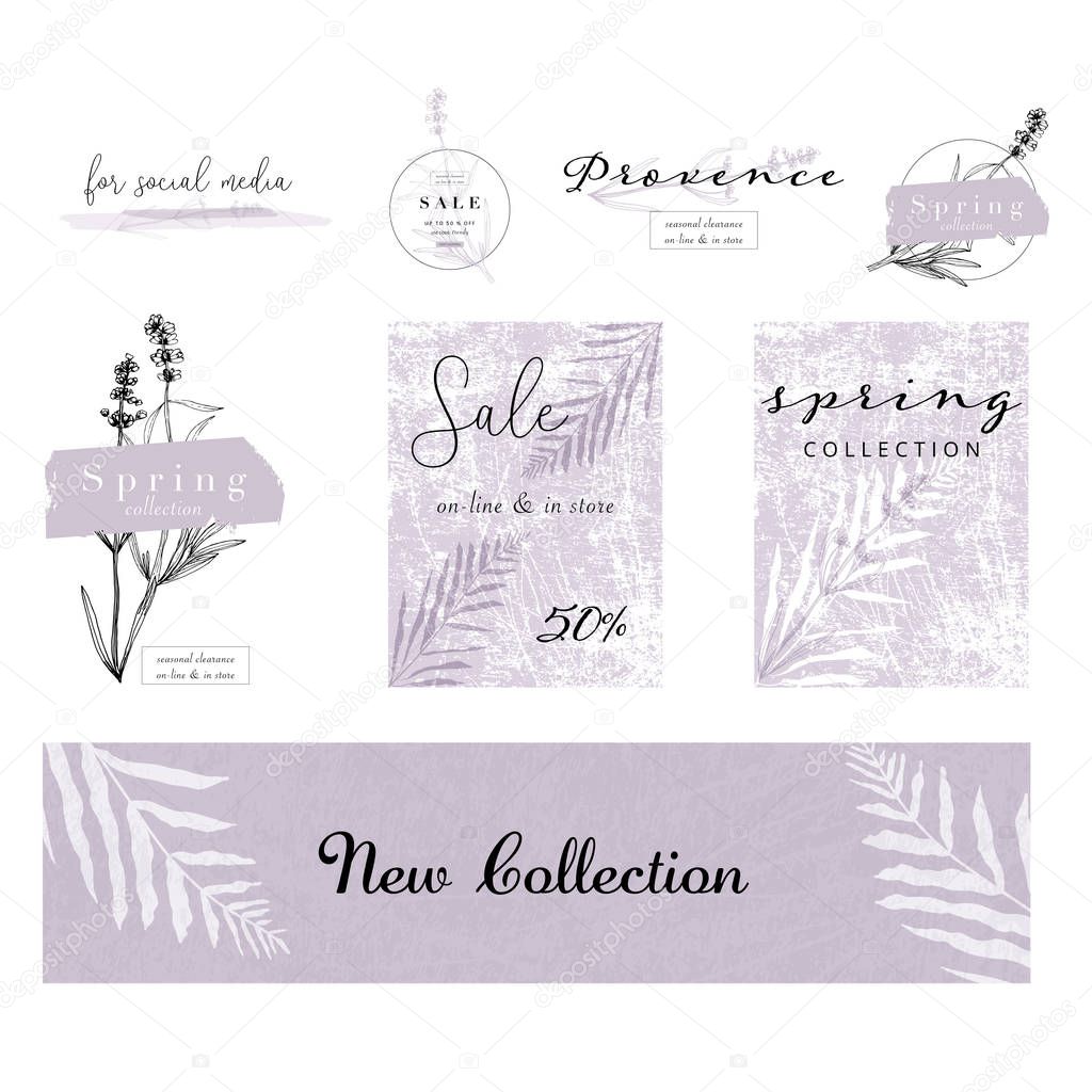 Trendy Elegant Floral pastel retro Lavender texture backdrop for wedding invitations, greeting card, banner, birthday, advertising, valentine s day, textile. Chic vector background 