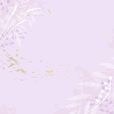 Mor arka planda elle çizilmiş kır çiçekleri