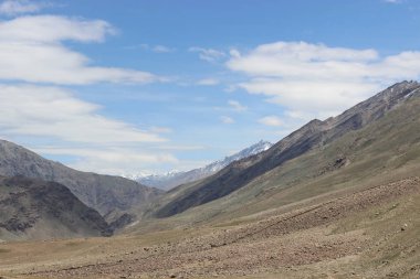 güzel dağ manzarası. Kuzey Hindistan'ın vahşi doğa