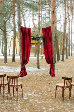 Düğün arch kış düğün için