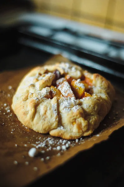 桃のパイ — ストック写真