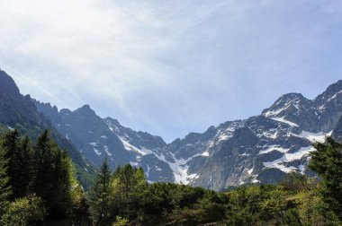 Polonyalı Tatra 'daki Morskie Oko' da güzel bir manzara.. 