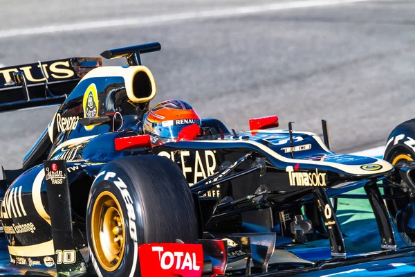 Equipo Lotus Renault F1, Romain Grosjean, 2012 — Foto de Stock
