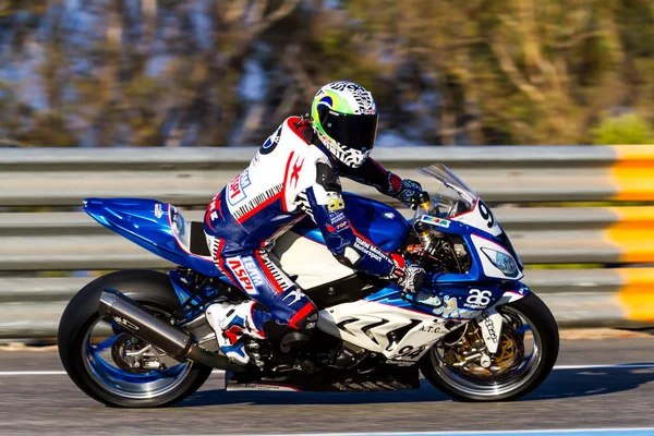 Matthieu Lussiana piloto de Superbikes SBK — Fotografia de Stock
