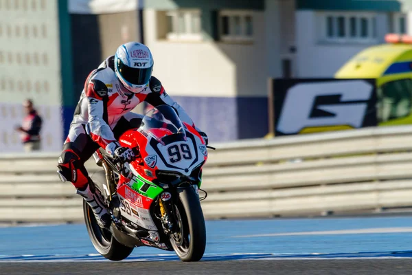 Sbk Superbike Luca Scassa pilot — Stok fotoğraf