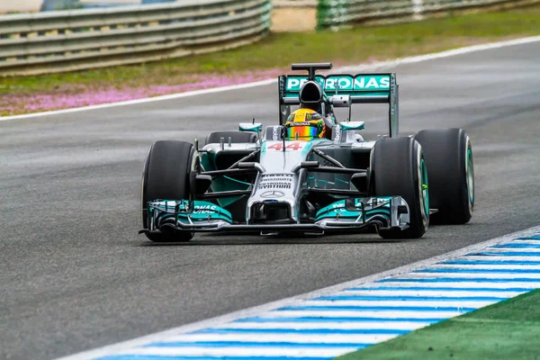 Equipe Merceces F1, Lewis Hamilton, 2014 — Fotografia de Stock