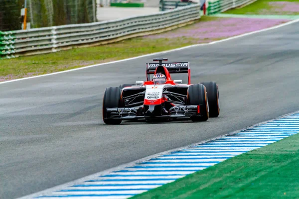 Equipo Marussia F1, Jules Bianchi, 2014 — Foto de Stock