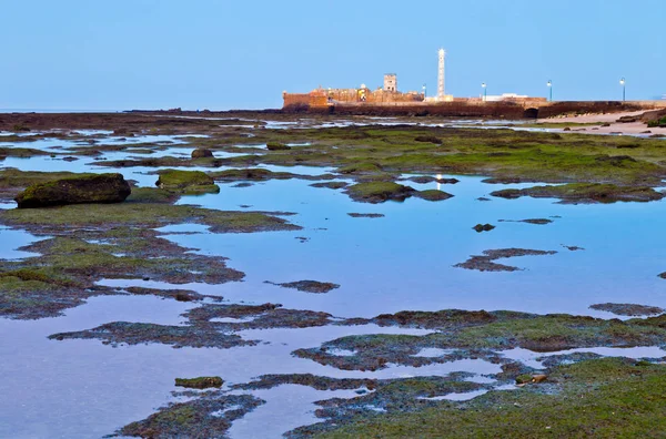 Praia de La Caleta de Cádiz — Fotografia de Stock