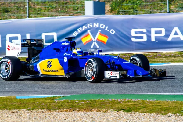 Sauber Motorsport F1 Team, Marcus Ericsson, 2015 — Stock fotografie