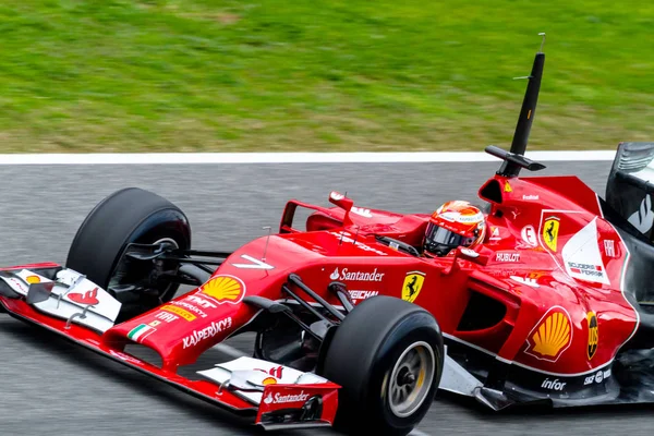 Team Scuderia Ferrari F1, Kimi Raikkonen, 2014 — Stockfoto