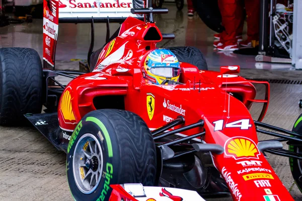 Equipo Scuderia Ferrari F1, Fernando Alonso, 2014 — Foto de Stock