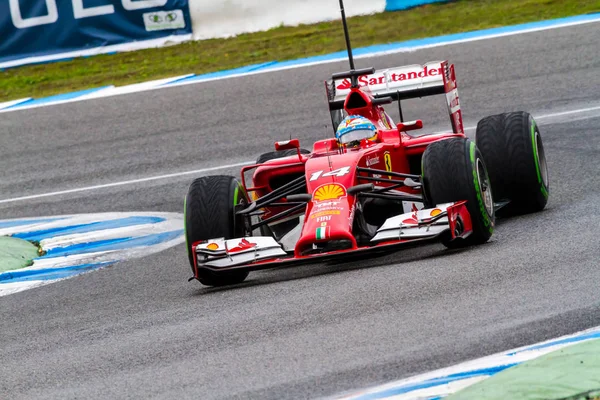 Equipo Scuderia Ferrari F1, Fernando Alonso —  Fotos de Stock