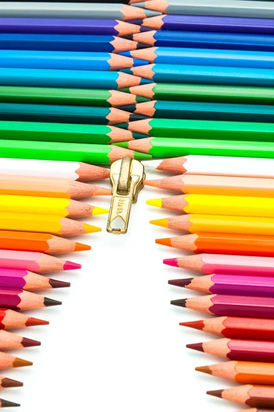 Renkli kalemler bileşimi — Stok fotoğraf