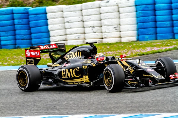 Lotus F1 takımı, papaz Maldonado — Stok fotoğraf