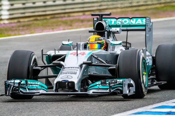 Equipo Merceces F1, Lewis Hamilton —  Fotos de Stock