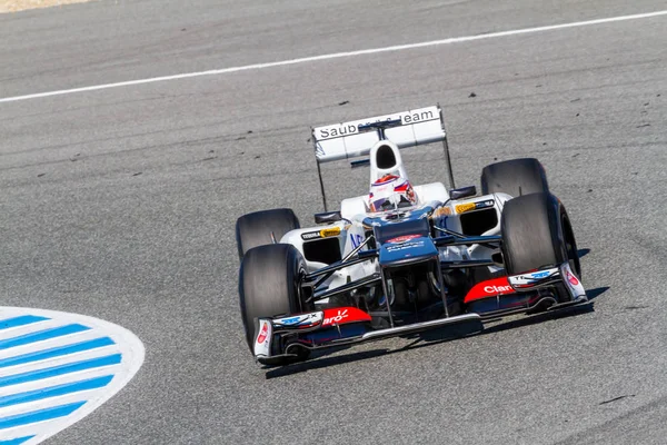 Team Sauber F1, Kamui Kobayashi — Stock Photo, Image