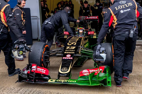 Lotus F1 Team, Pastor Maldonado — Stock fotografie