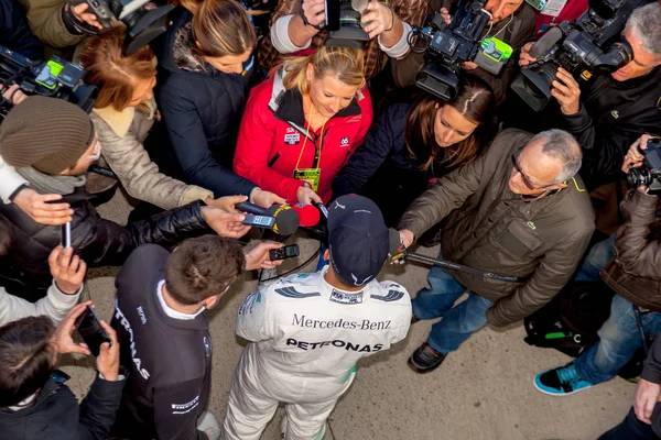 Lewis hamilton von mercedes amg petronas f1 — Stockfoto