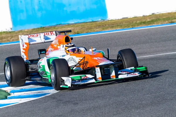 Force India F1 yarış — Stok fotoğraf