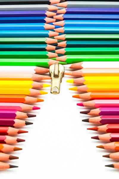 Composizione di matite colorate — Foto Stock