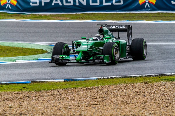 F1 corridas em sessão de treinamento — Fotografia de Stock