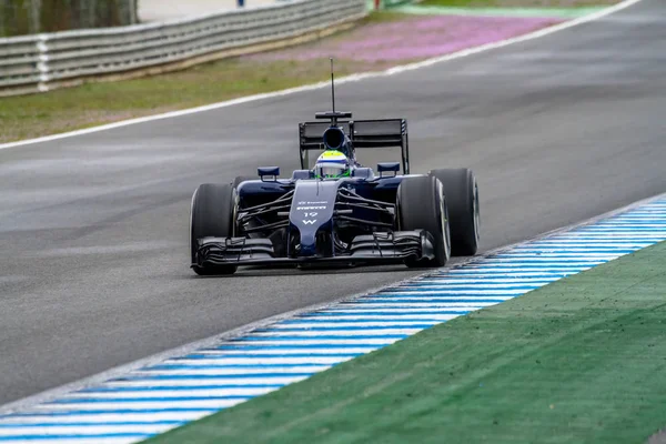 F1 races on training session — Stock Photo, Image