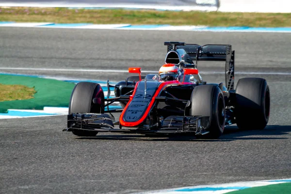 F1 carreras en sesión de entrenamiento — Foto de Stock