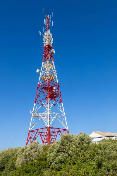 Big communications tower — Stock Photo, Image