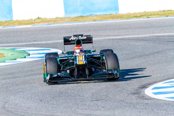 F1 races op de trainingssessie — Stockfoto