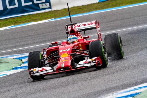 Wyścigi F1 na sesji treningowej — Zdjęcie stockowe