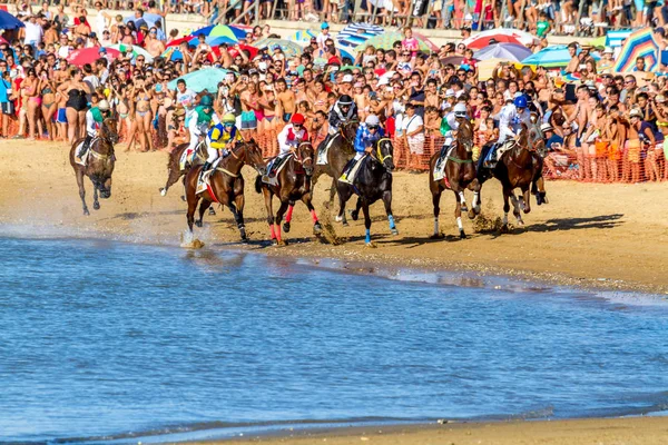 Paardenrace in Spanje — Stockfoto