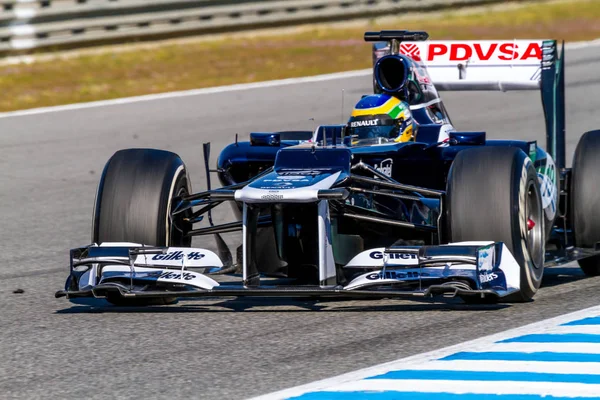 F1 corridas em sessão de treinamento — Fotografia de Stock