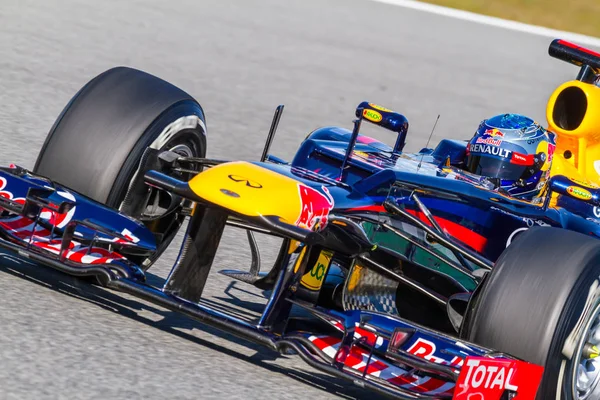 F1 carreras en sesión de entrenamiento — Foto de Stock