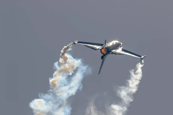 Aeronave F-16 exibição solo belga — Fotografia de Stock