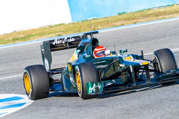 Equipo Catherham F1, Jarno Trulli, 2012 — Foto de Stock