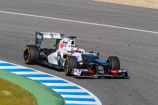 Equipe Sauber F1, Kamui Kobayashi, 2012 — Fotografia de Stock