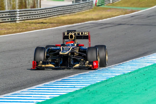 Equipo Lotus Renault F1, Romain Grosjean, 2012 — Foto de Stock