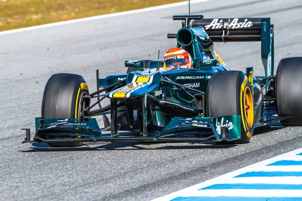 Tým catherham f1, jarno trulli, 2012 — Stock fotografie