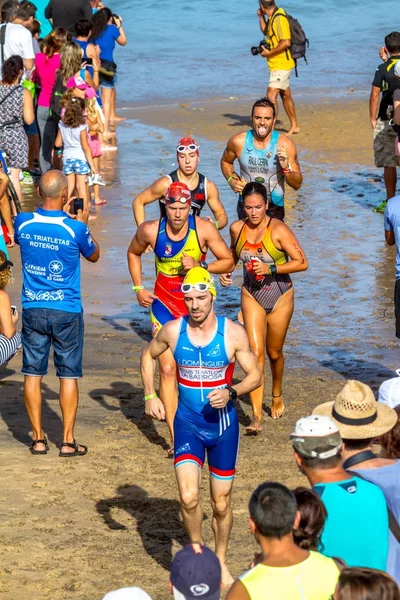 Rota España Septiembre Triatletas Identificados Que Participan Xxi Triatlón Herbalife — Foto de Stock