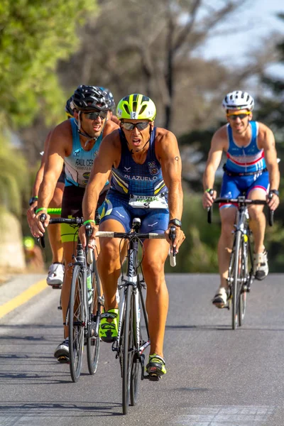 Rota Spanje September Unidentified Triathleten Deelnemen Xxi Triatlon Herbalife Villa — Stockfoto