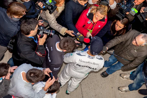 메르세데스 Amg 페트로나스 F1, 루이스 해밀턴, 2015 — 스톡 사진