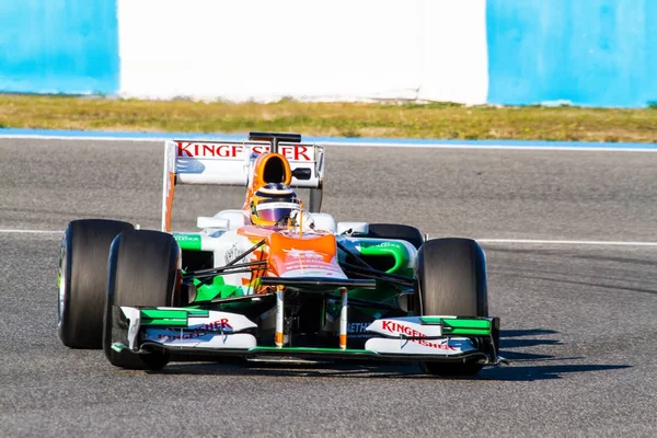 Команда Force India F1, Нико Хюлькенберг, 2012 — стоковое фото