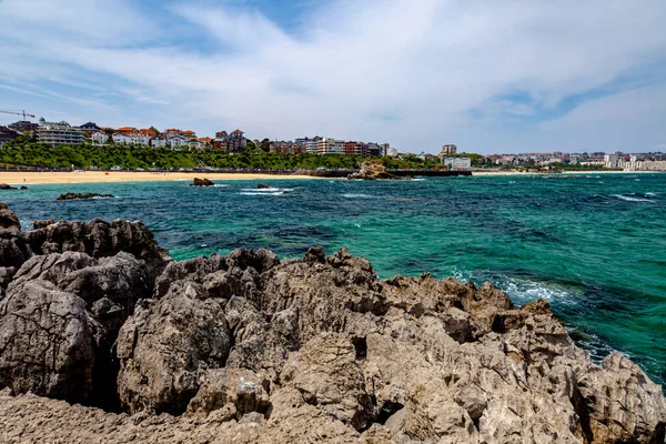 Camel Beach, Santander, Kantábrie, Španělsko — Stock fotografie