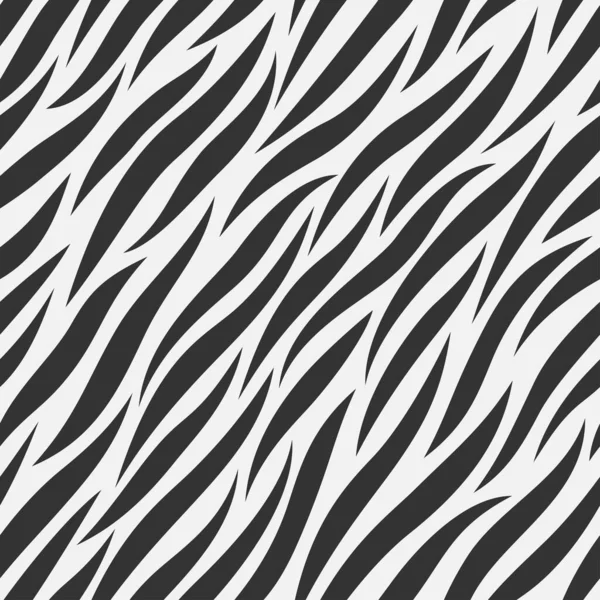Zebra Djurtryck Mönster Tillbaka Och Vit Stockvektor