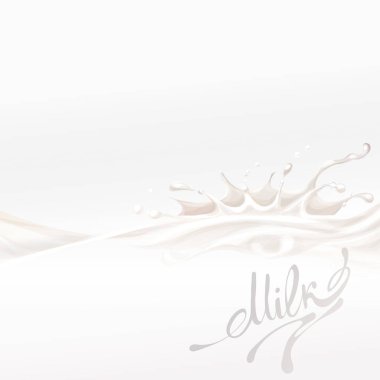 akan, çekimde, süt süt sıçramasına izole vektör