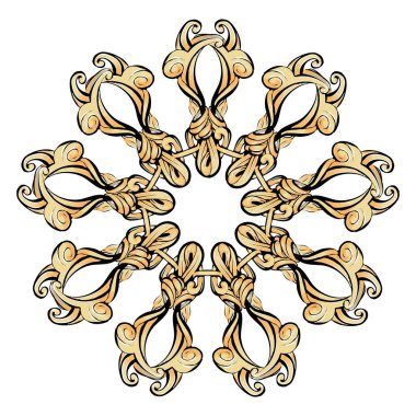 dairesel desen mandala seti