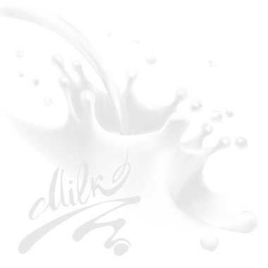 süt vektör çizim set