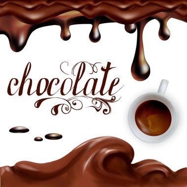 vektör çizim letterynh çikolata